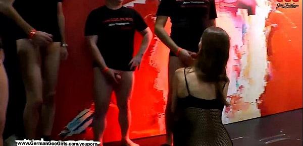  German Goo Girls! - Viktoria is back for more bukkake action!